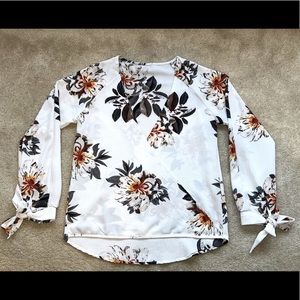 floral print blouse